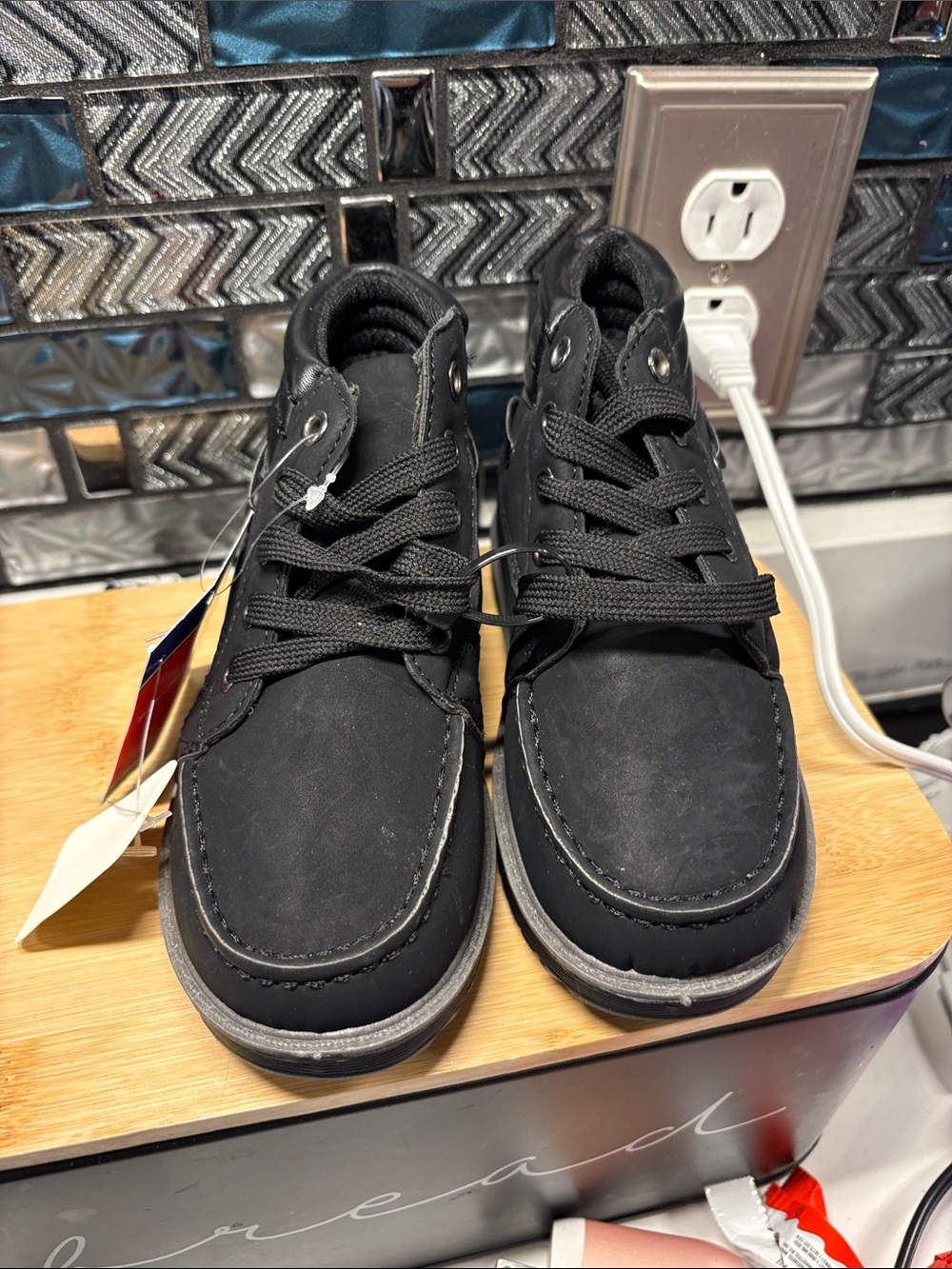 Beverly Hills Polo Club Kids Black High-Top Lace-Up Sneakers